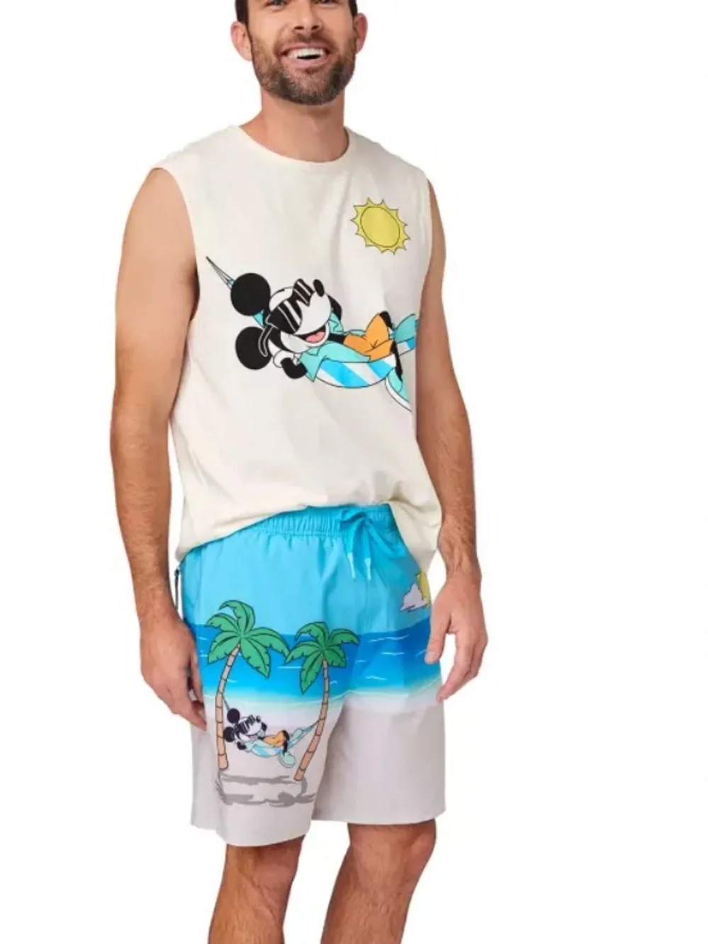 Mickey Mouse Swim Trunks for Men size small